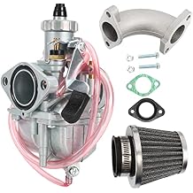 VM22 26mm Carb with Air Filter Intake Pipe Compatible with CRF70 XR50 DB17 RFZ DBX1 RFX150 SSR 125 110cc 150cc 212cc Enduro Bike Go Kart Pit Bike ATV Motorcycle