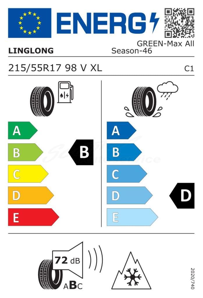 OPONY PNEUMATYCZNE LINGLONG 215/55 R17 98V GREENMAX ALL SEASON M+S XL