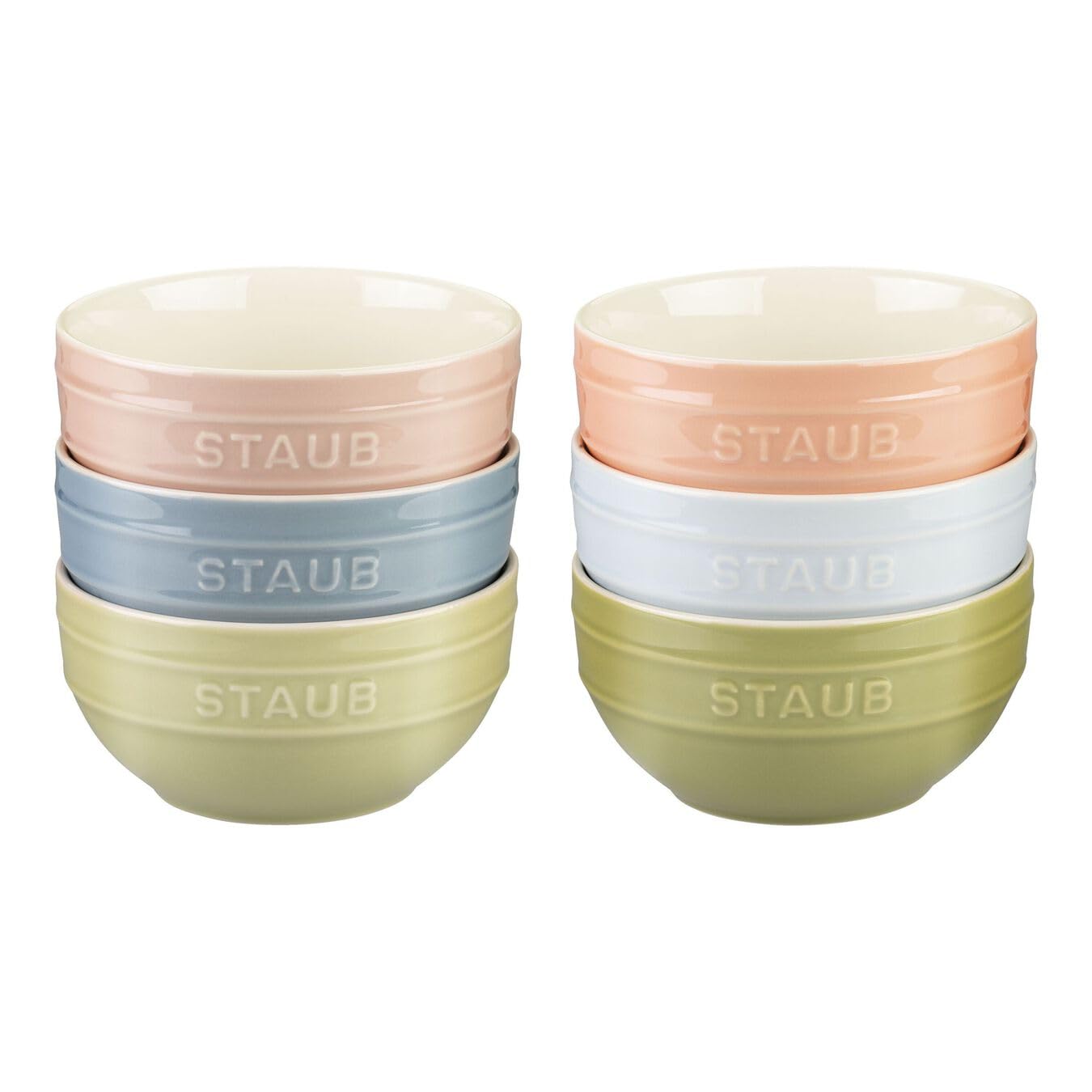 Staub Seramik Kase Seti 6'lı Macaron Renkleri