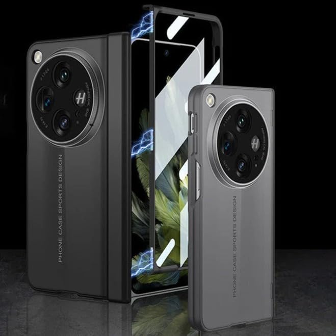 Image of MILLION CASES Back Cover Case for OnePlus Open Soft TPU Shockproof Protective BladeRunner Ultra Thin Matte Case(Black)