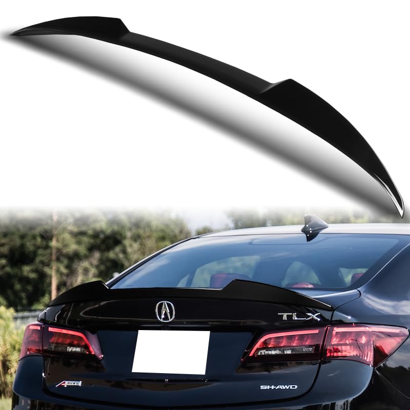 Rear Spoiler Wing For 2023-2025 Acura Integra - Carbon Fiber Look ABS Duckbill Trunk Lip, Adds Sporty Style