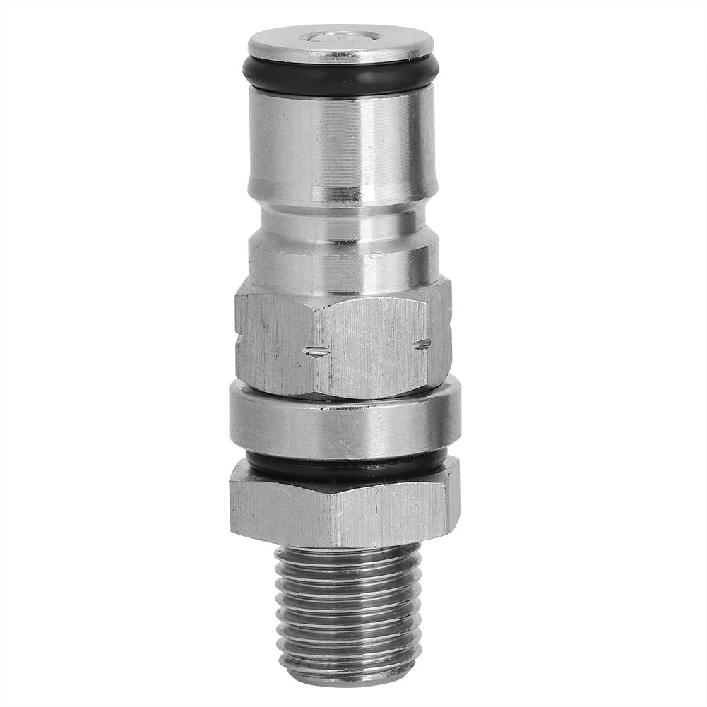 Atyhao Gas Keg Ball Lock Adapter, 304 Stainless Steel Beer Keg Ball Lock Adapter Post Pressure Relief Valve Home Brew Accessory(Gas)