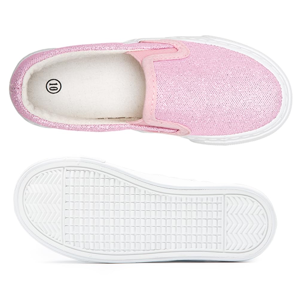 Toandon Zapatos de lona bajos con cordones para bebés