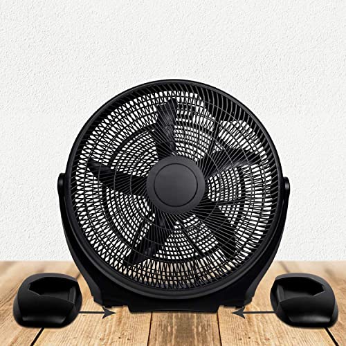 Healsmart 14 Inch 3-Speed Plastic Floor Fans Quiet For Home Commercial, Residential, And Greenhouse Use, Outdoor/Indoor, Black #TOP5