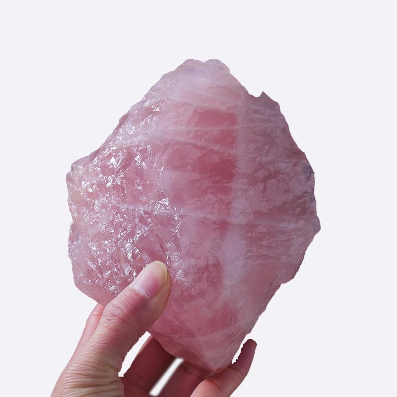 1 Pink Large Piece of Natural Crystal raw Stone Weighing About 1000-1500g, Aromatherapy Stone Expansion Stone Large Piece of Natural Stone Home Decoration Ornament
