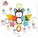 Fehn Activity-Spieltier Fledermaus – Baby Motorikspielzeug für Kinderwagen, Kinderbett und Babyschale zum Beißen, Greifen und Geräusche erzeugen - Beißring Spielzeug für Babys und Kinder ab 0+ Monaten