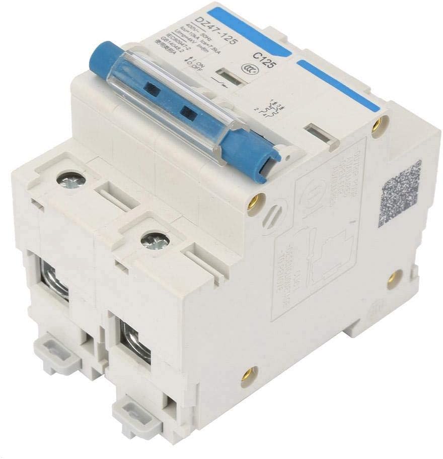 Current Circuit Breaker, DZ47-125 2P Current Miniature Circuit Breaker 400V 80/100/125A Leakage Protection Switch Supplemental Protection(125A) - - 
