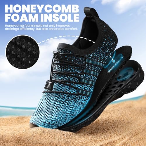 Image of SEEKWAY Mens Womens Water Shoes Quick Dry Aqua Shoes Barefoot for Beach Surf Hiking Pool Water Sports