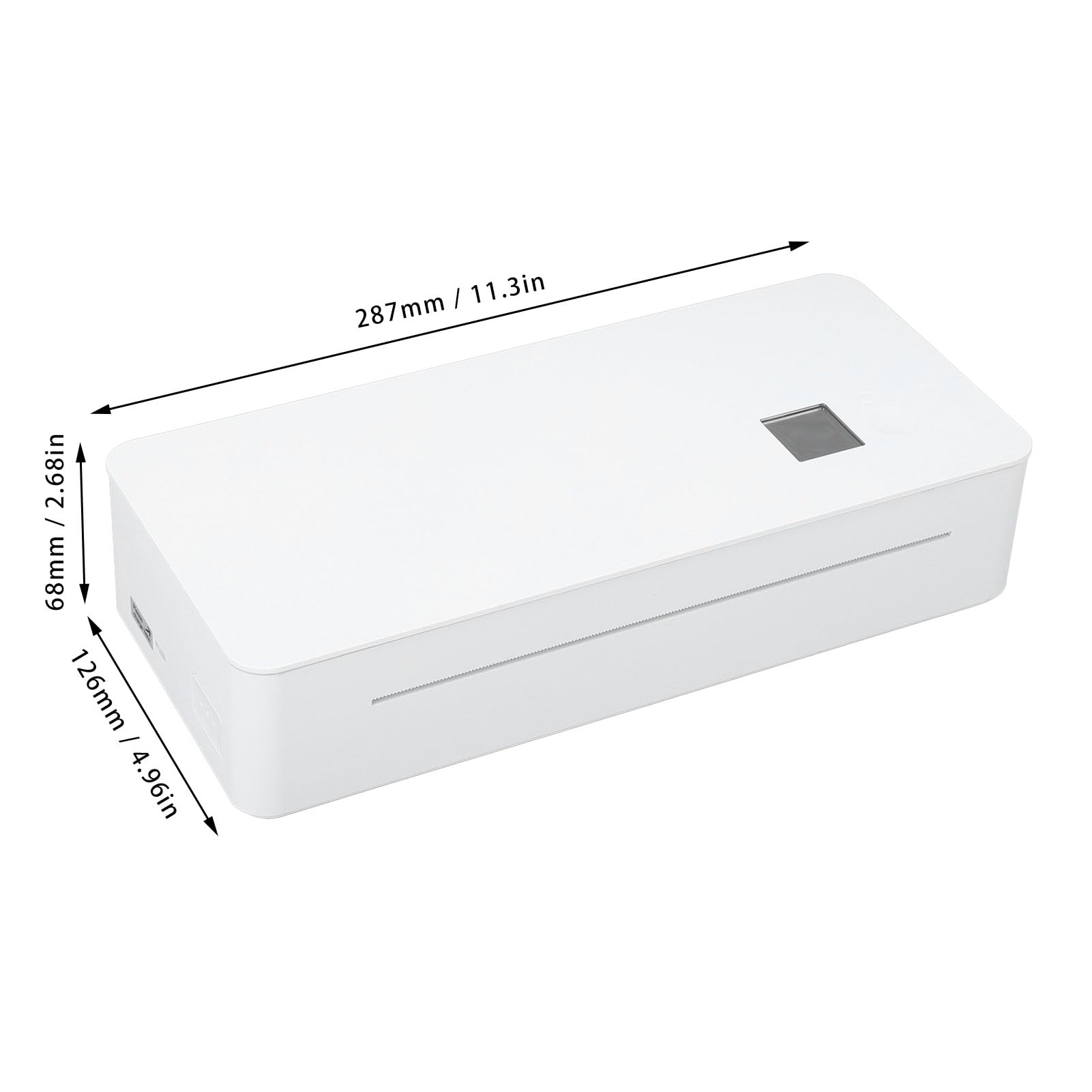 Marhynchus Compact Thermal Printer, Portable Mini Inkless Printer for A4 Paper with 300 dpi Resolution, USB Type C Interface, Compatible with iOS, Systems