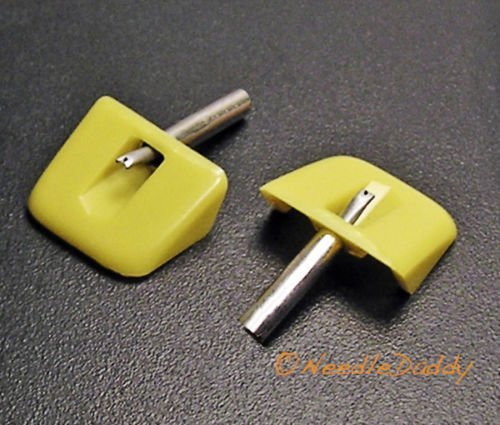  Brand New JUKEBOX NEEDLE PAIR FIT Seeburg SHOWCASE-YELLOW PAIR!