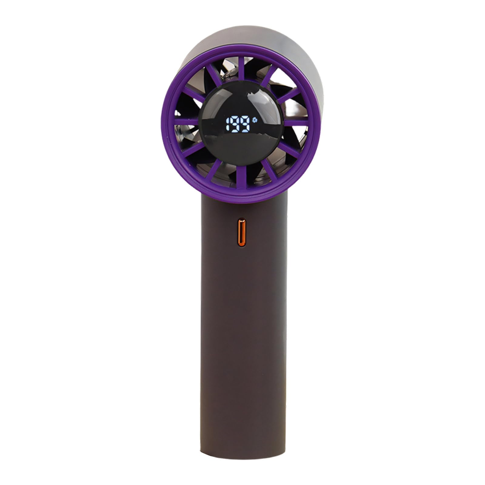 Uqezagpa Grey Handheld Fan With 10 Adjustable Speed Quiet Usb Rechargeable Desk Fan For Indoor Outdoor Use Birthday Holiday Handheld