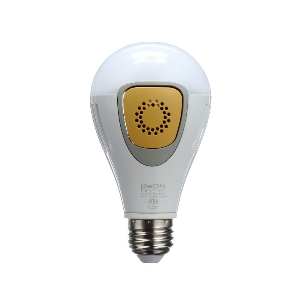Beon Home 865374000199 Single Smart Bulb Edison Screw-in A21 Safety and Security Lighting, White