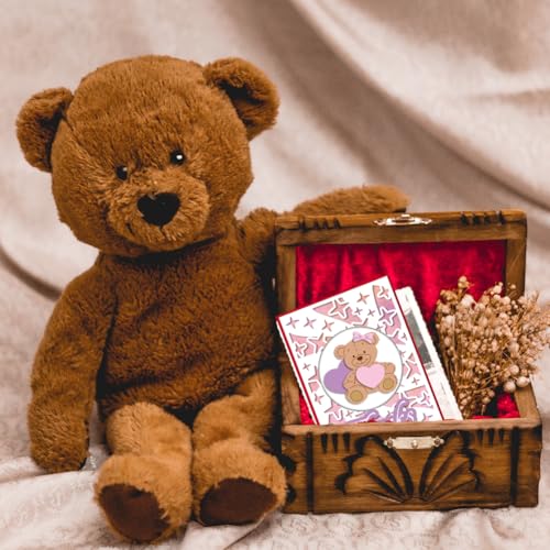 GLOBLELAND Stylish Love Bear Cutting Dies for Card Making Bow Bear Teddy Bear Die Cuts Valentine's Day Bear Cut Dies for DIY Scrapbooking Journal Embossing Paper Craft Decor - Image 3