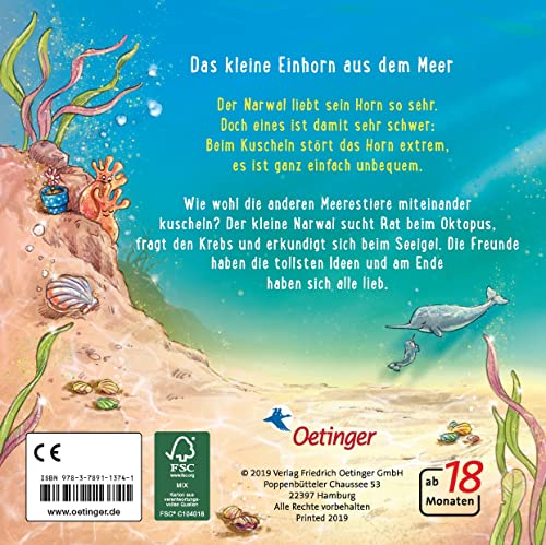 Komm kuscheln, kleiner Narwal!: Kuscheliges Pappbilderbuch für Kinder ab 2 Jahren