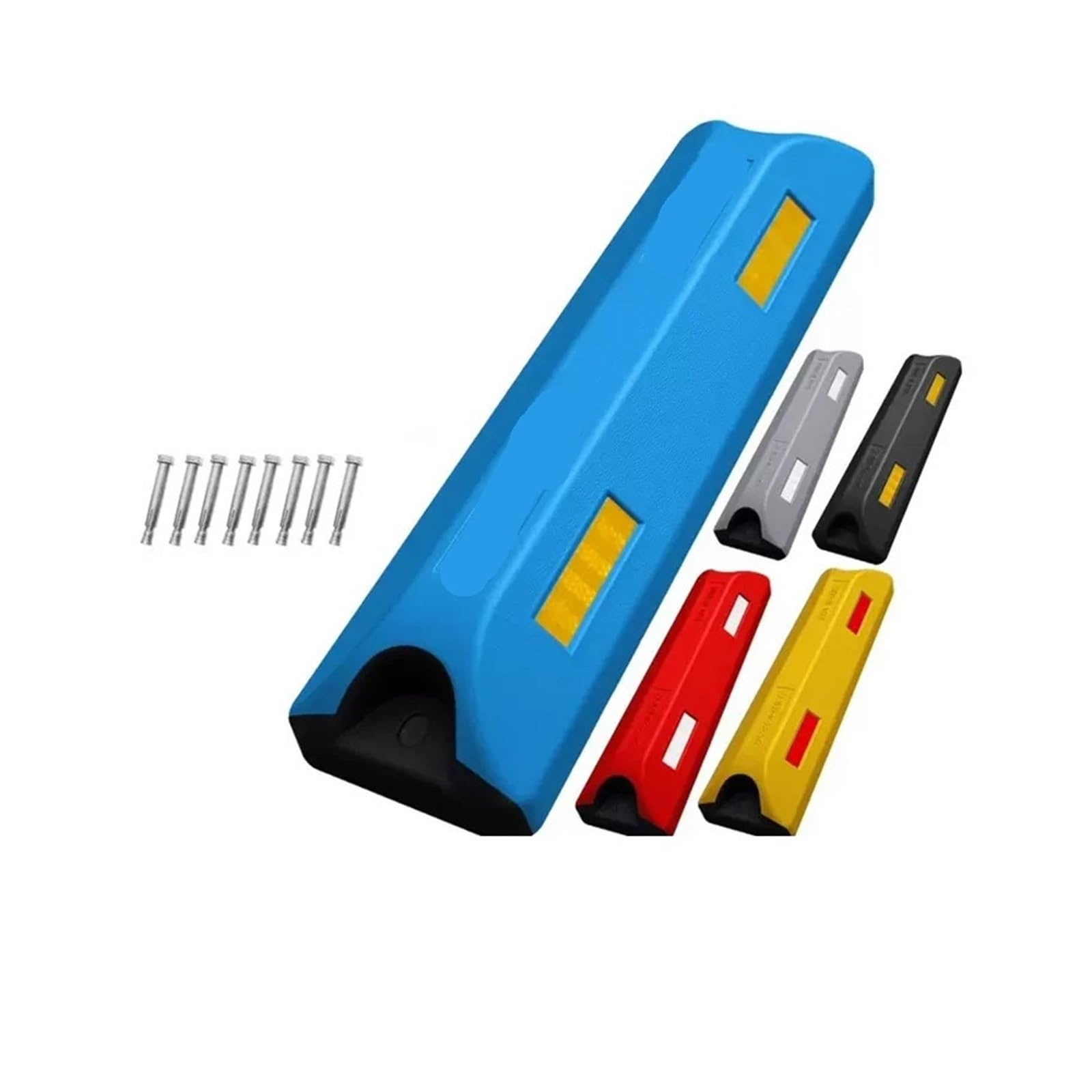 calzos para ruedas de coche, Tope de rueda aparcamiento goma for vehículos, multicolor, 56 x 16 8 cm(Yellow)