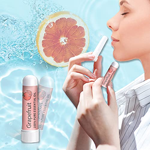 Hion Riechtraining Set, Sniffin Sticks, 6 ätherischen Ölen, Geruchstraining Set hilft Ihren Geruchssinn wiederzuerlangen, Zitrone Minze Rose Grapefruit Gewürznelke Eukalyptus Ätherische Öle