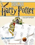  DIBUJAR HARRY POTTER y sus personajes-Con líneas guía-Método de aprendizaje educativo paso a paso: Aprenda metódicamente a crear Ron, Hermione, Dumbledore, Hagrid y muchos otros-Formato cómodo