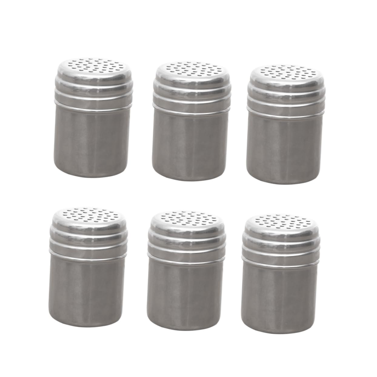 KICHOUSE Spice Shaker Bottles 12pcs Metal Seasoning Cans Lids for Kitchen Easy to Clean Containers