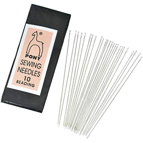 Pony Beading Needles for Craft, Beading and Embroidery Size 10 Needles 25 Piece Package Cover