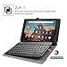 Fintie Keyboard Case for Amazon Fire HD 10 (7th and 9th Generations, 2017 and 2019 Releases) - Folio PU Leather Stand Cover with Removable Wireless Bluetooth Keyboard, Black