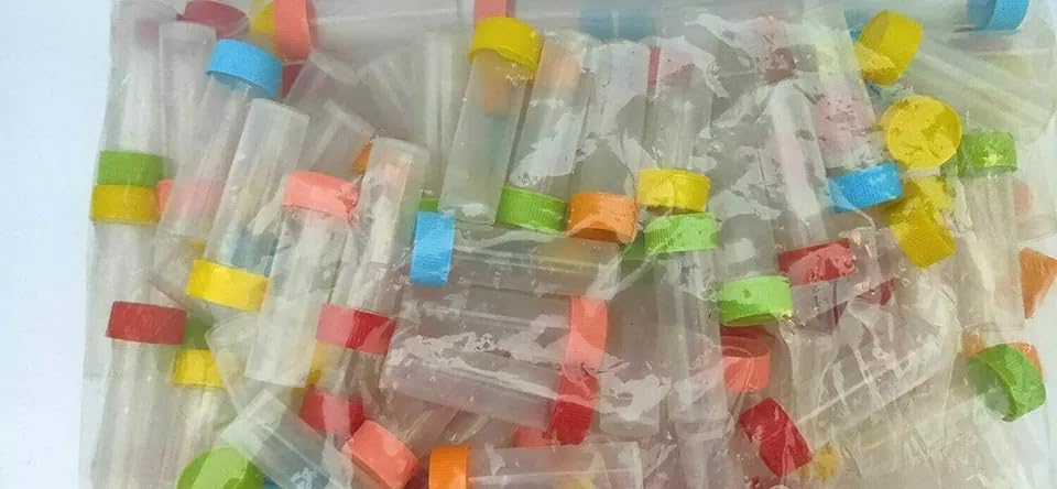 Leere homöopathische Kunststoffflasche, unbehandelter Kunststoff, 576 Stück