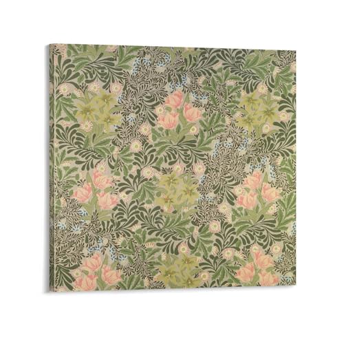 Impression sur toile William Morris Bauer Design tableau mural de salon chambre 70x70 cm