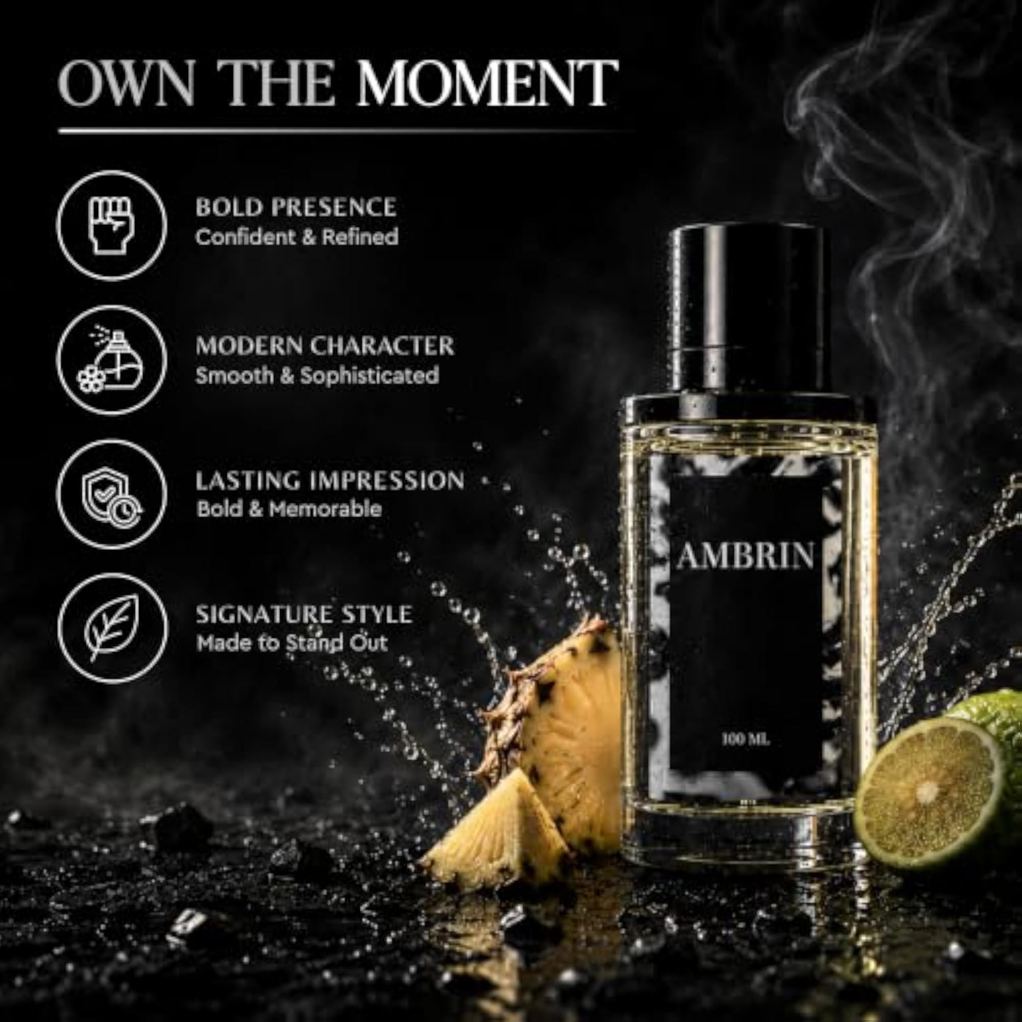 Ambrin Men's Perfume, Long Lasting Fragrance