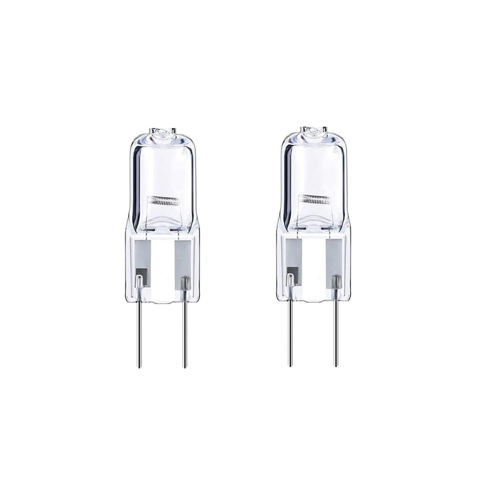 LISOCLU GY6.35 Halogen Bulbs 20W G6.35 20W 35W 12V Halogen Lamps 12 Volt Halogen Light Bulb Bi-Pin Base Clear Glass Lens Warm White 2700K (2 pcs) 50W