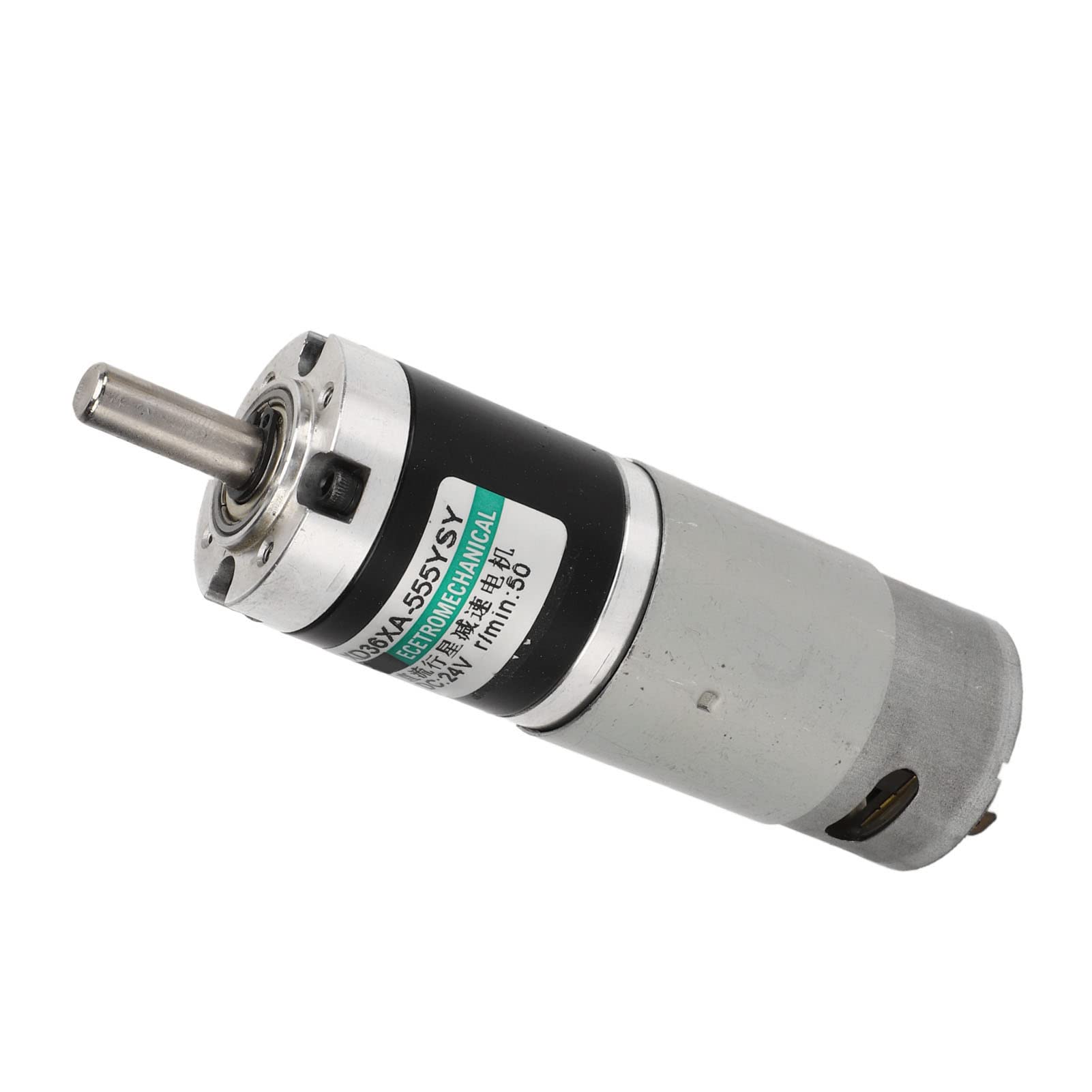 Gleichstrommotor Mit Hohem Drehmoment Und Niedriger Drehzahl, 24-V-Gleichstrom-Getriebemotor, Kleiner Elektromotor, Geräuscharmer Kupfermotor, 34 Kg, Cm, 15 W, 0,2 A(50r/min)
