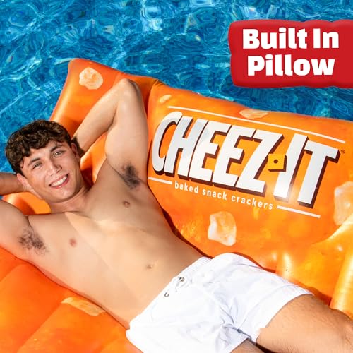 image for Sunny Days Entertainment Giant Cheez-It Pool Float – Extra Large Inf
