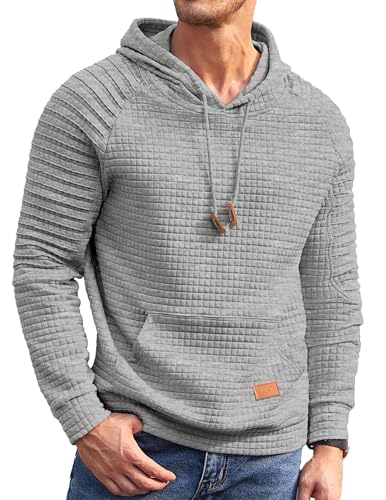 COOFANDY Herren Hoodie Kordelzug Sweatshirt mit Kapuze Casual Sport...