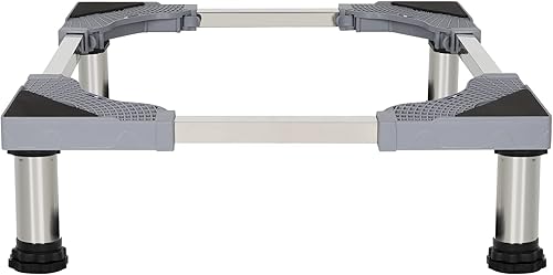 Kokorona Soporte para lavadora con 4 pies fuertes (7.1-8.3 pulgadas de alto), base ajustable para refrigerador, pedestales multifuncionales para