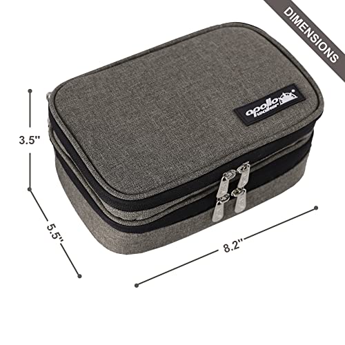Image of apollo walker Insulin Cooler Travel Case with Ice Packs and Insulation | TSA Approved Includes 2 x 90g ice packs for 9-hour cooling insulin pens & syringes for Diabetics to Carry (Gray)