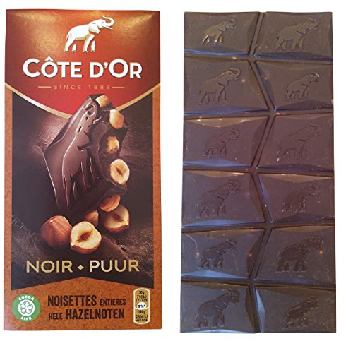Cote dâ€™Or Dark Chocolate with Hazelnuts | CÃ´te d'Or Chocolate Dark | Belgian Dark Chocolate | Belgian Chocolate Bar | Total Weight 6.34 ounce