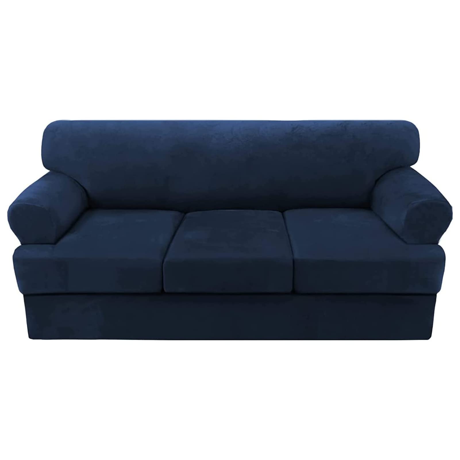 SDYdsgE sofa cover， Velvet Sofa Cover Stretch Furniture Protector for 3 Seater Couch Gray Slipcover with Washable(Navy,3 Seater)
