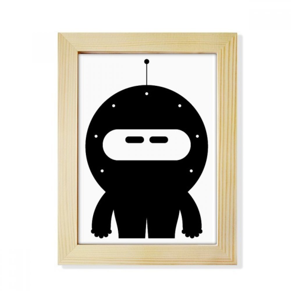 Decoración de escritorio infantil con marco de fotos robot espacial 6x8