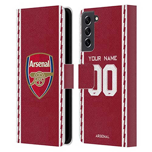 Protection Samsung S21 FE 5G Arsenal FC : coque portefeuille cuir personnalisée
