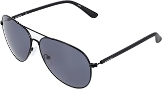 Calvin Klein Unisex-Adult CK19314S Sunglasses, Black/Black/Grey, 60 mm