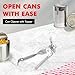 Chef Craft Select Can Opener with Tapper, 6.5 inches in length, Nickle Plated