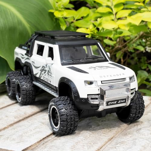 Image of 6X6 Defender Toy Car Diecast Metal Model Toy Car for Kids Boy Girl Alloy Pull Back with Sound and Light Gift Collectible