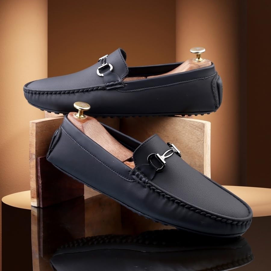 Image of WUGATTI Men's Suede Stylish, Comfortable & Casual Slip-On Loafers