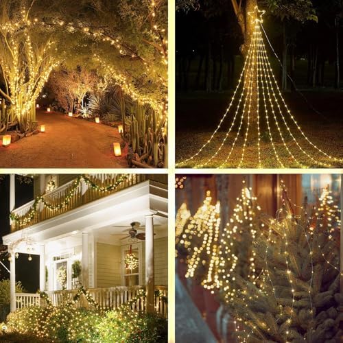 litogo 2 Pack Solar Fairy Lights Outdoor, Total 80FT/24M 240LED Solar Garden Light 8 Mode Copper Wire Decorative String Lights for Patio, Trees, Party - View 8