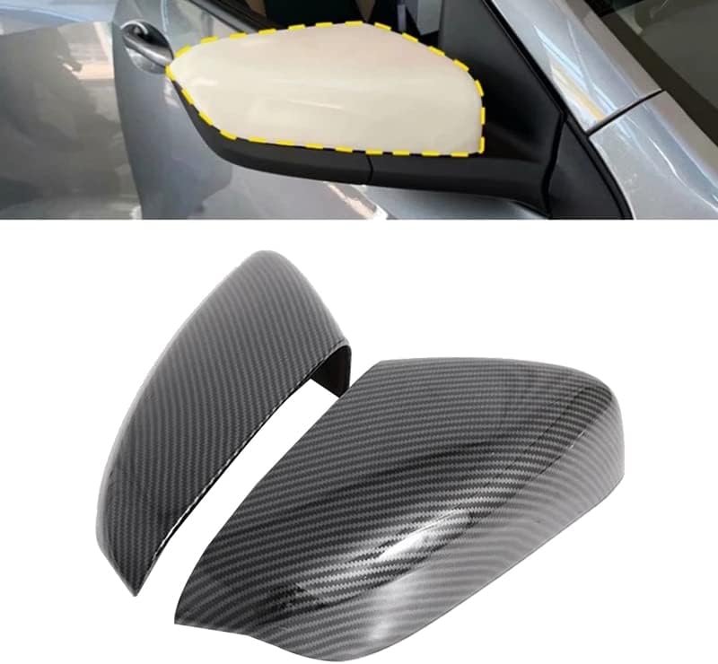 Accesorios de fibra de carbono para espejo retrovisor lateral de automóvil para Chevrolet Onix 2019-2021