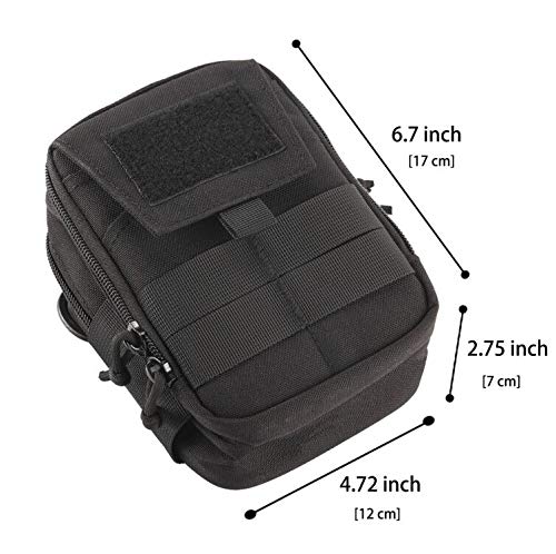 Tactical Phone Holster Pen Holder Molle EDC Belt Organizer Vest Attachment Pocket Tool Kit Gadget Waist Utility Pouch Dog Treat Bag with D-Ring Locking Hook Buckles Carabiner Key Clip 3 Tactical Phone Holster Pen Holder Molle EDC Belt Organizer Vest Attachment Pocket Tool Kit Gadget Waist Utility Pouch Dog Treat Bag with D-Ring Locking Hook Buckles Carabiner Key Clip - Image 3