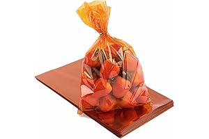 CC wonderland Zone Orange Cello Bags: Perfect for Festive Packaging