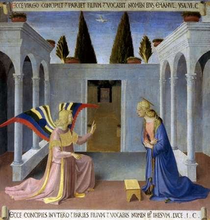 Toile encadrée F. Angelico portrait musée pour créer une ambiance galerie