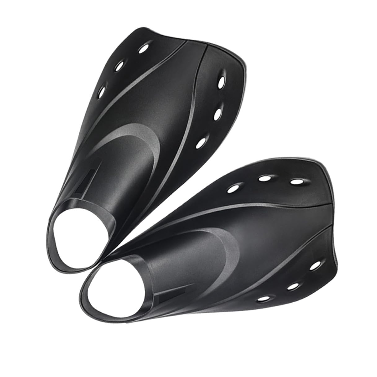 PRETYZOOM Aletas de Natación y Buceo Ajustables para Adultos, Material Ligero, Talla L, Cortas, para Entrenamiento y Snorkel, Diseño Ergonómico, Uso en Piscina y Mar