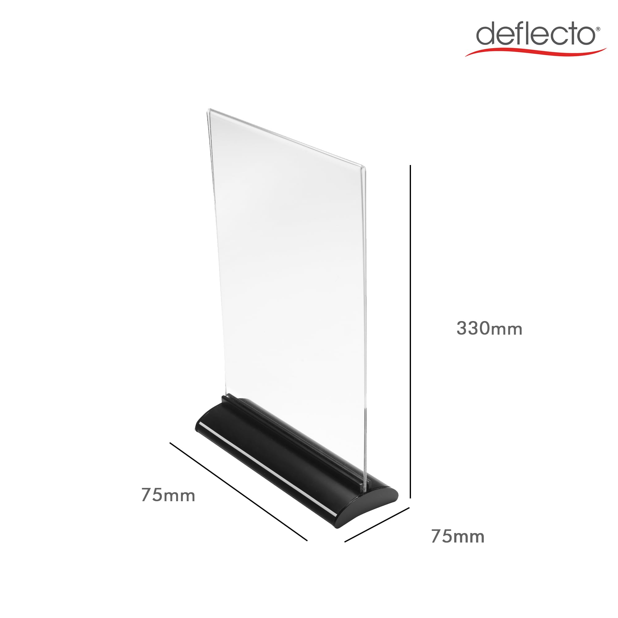 Deflecto 58440 Porte-Affiches Bifronte en Acrylique