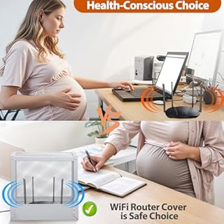 Talustool Large WiFi Router Cover Blocks Up to 90% of EMF and 5G, Shielding WiFi Router EMF Faraday Cage, Offers WiFi Router Cover EMF Protection, While Maintaining Uninterrupted Usage