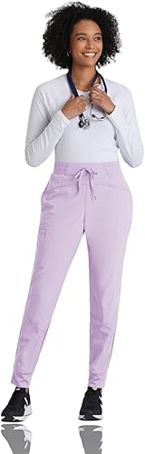 Miniatura 4 de Barco One Pantalón deportivo, pantalón quirúrgico de altura media, con tejido elástico de 4 vías y 3 bolsillos, para mujer